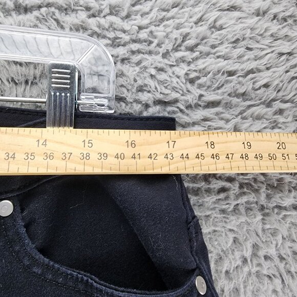 Catherines Jeans Womens 16W Petite Black Stretch High Rise Straight *GUC* - Picture 5 of 11